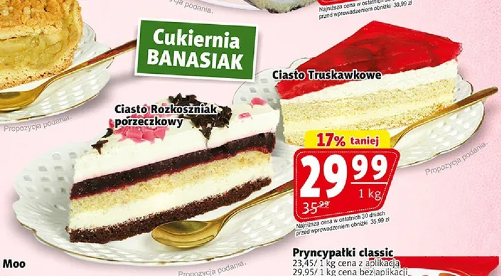 Ciasto Truskawkowe Cukiernia Banasiak promocja w Prim Market