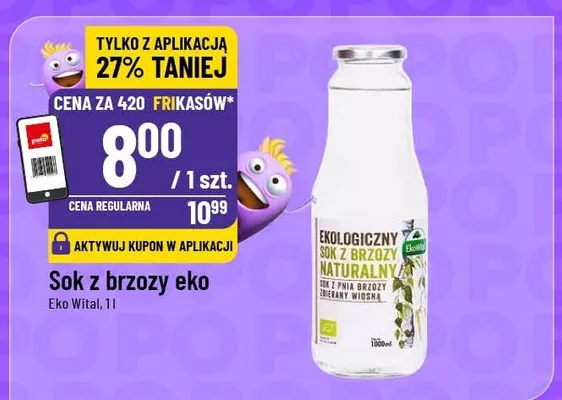 Sok z brzozy eko promocja w POLOmarket