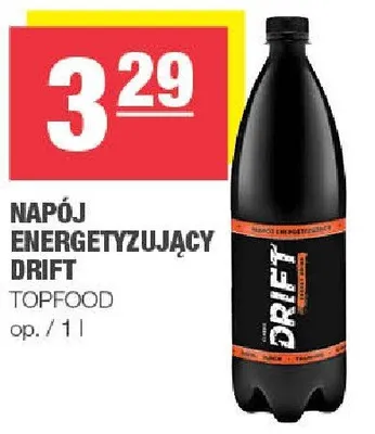 Napój energetyzujący Drift Topfood promocja w SPAR