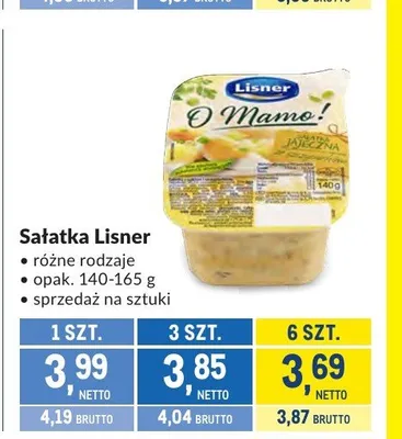 Sałatka Lisner promocja w Makro