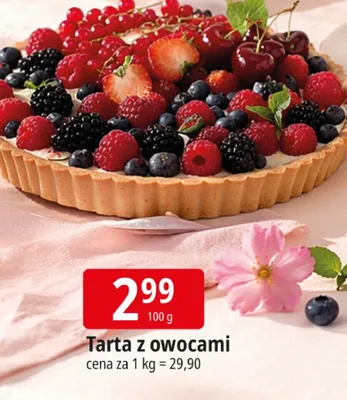 Tarta z owocami promocja w Leclerc