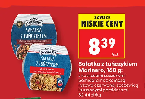 Sałatka z tuńczykiem z komosą ryżową czerwoną, soczewicą i suszonymi pomidorami Marinero promocja w Biedronka