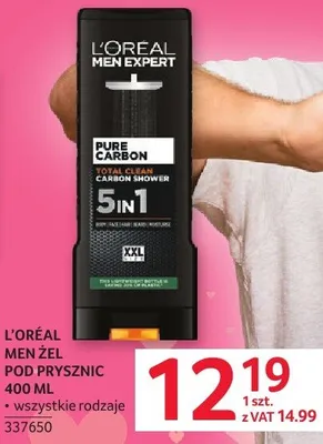 Żel L'Oreal Men pod prysznic 400 ml wszystkie rodzaje promocja w Selgros