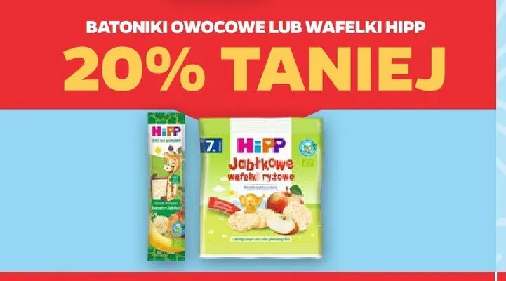 Batonik owocowy HiPP promocja w Netto