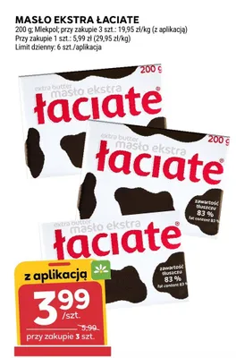 Masło ekstra Łaciate promocja w Stokrotka