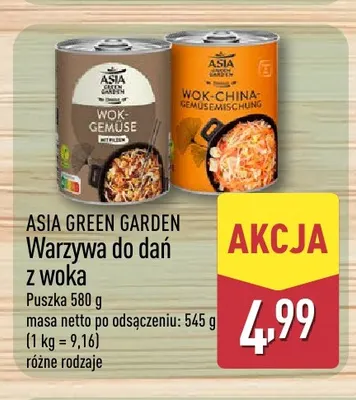 Warzywa do dań z woka Wok-Gemüse mit Pilzen Asia Green Garden promocja w Aldi
