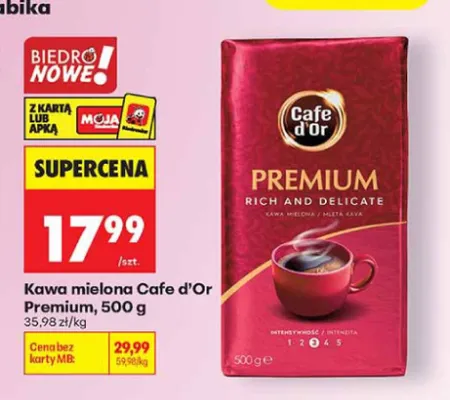 Kawa mielona Cafe d'Or Premium promocja w Biedronka