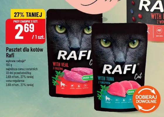 Pasztet dla kotów Rafi promocja w POLOmarket