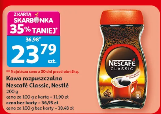 Kawa rozpuszczalna Nescafé Classic Nestlé promocja w Auchan