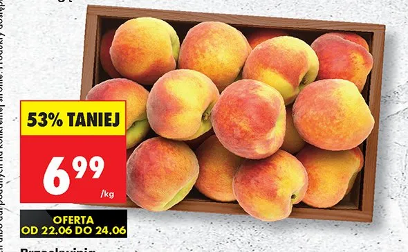 Brzoskwinie promocja w Biedronka