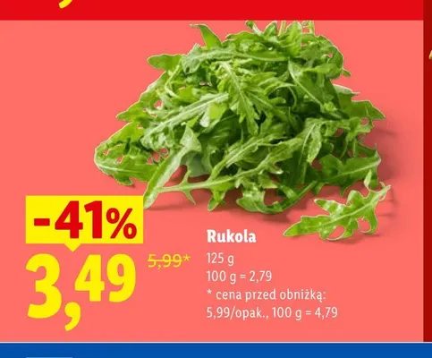 Rukola Ryneczek Lidla promocja w Lidl