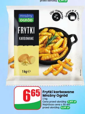 Frytki karbowane Mroźny Ogród promocja w Dino