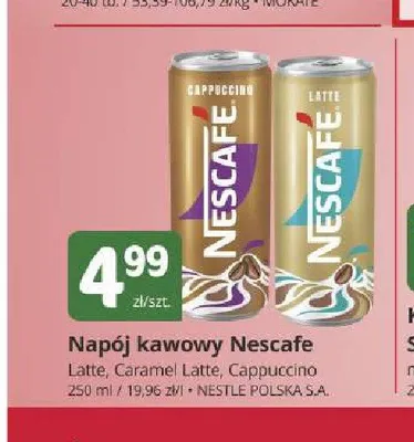 Napój kawowy Nescafe Latte promocja w Marketvita