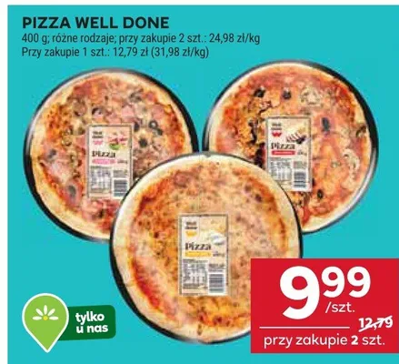 Pizza Well Done różne rodzaje promocja w Stokrotka
