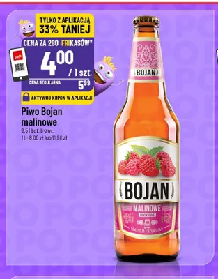 Piwo Bojan malinowe promocja w POLOmarket