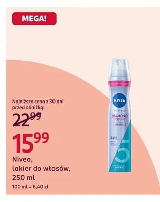 Lakier do włosów, 250ml promocja w Rossmann