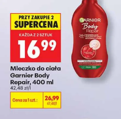 Mleczko do ciała Garnier Body Repair promocja w Biedronka