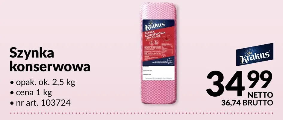 Szynka konserwowa promocja w Makro