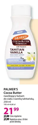 Nawilżający balsam do ciała z wanilią tahitańską Cocoa Butter promocja w Hebe