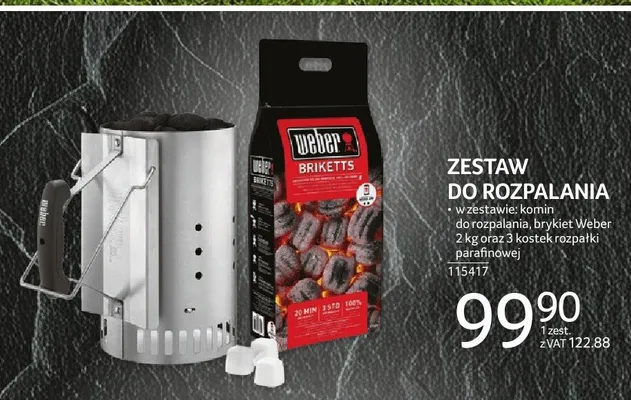 Zestaw do rozpalania Weber promocja w Selgros