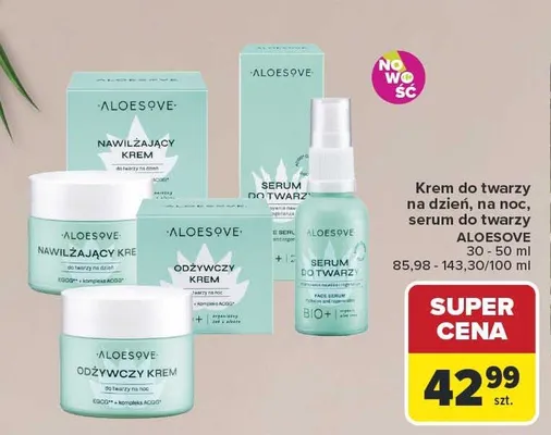 Krem do twarzy na noc Aloesove promocja w Carrefour