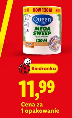 Ręcznik papierowy Queen Mega Sweep 2-warstwowy promocja w Lidl