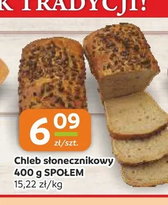 Chleb słonecznikowy Społem promocja w Społem Częstochowa