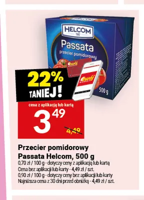 Przecier pomidorowy Passata Helcom promocja w Twój Market