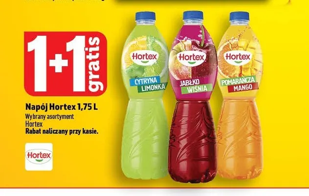 Napój Hortex Jabłko Wiśnia promocja w TOPAZ