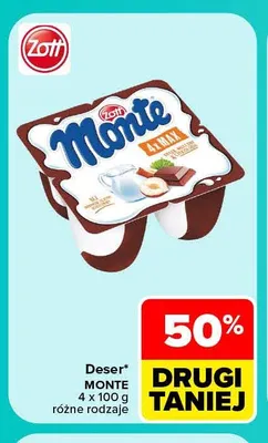 Deser Monte 4-pak promocja w Carrefour Market