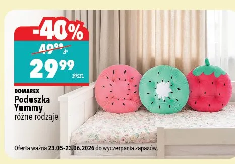 Poduszka DOMAREX Yummy promocja w Biedronka Home