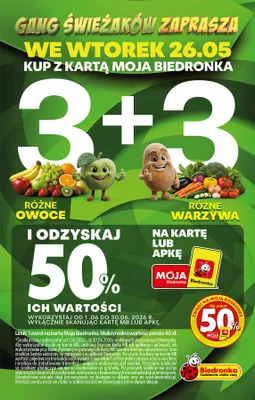 Owoce i warzywa promocja w Biedronka