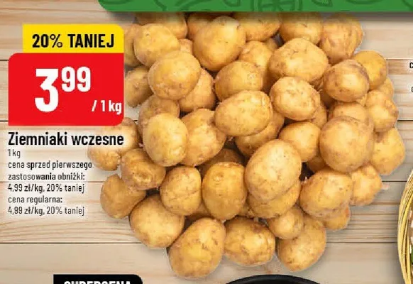 Ziemniaki wczesne promocja w POLOmarket