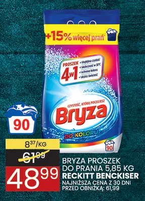 Proszek do prania do kolorów Bryza 5,85 kg promocja w Wafelek
