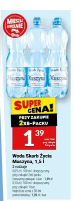 Woda Skarb Życia Muszyna 1,5l promocja w Twój Market