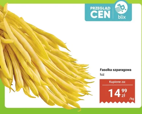 Fasolka szparagowa luz promocja w Dino