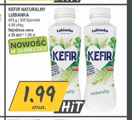 Kefir naturalny Lubianka promocja w Słoneczko