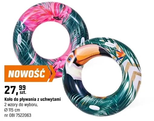 Koło do pływania z uchwytami promocja w OBI