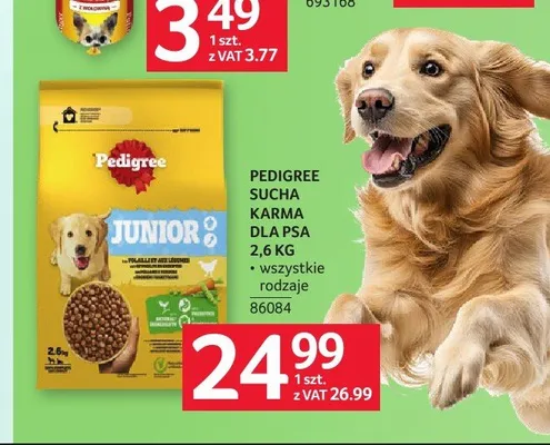 Sucha karma dla psa Pedigree Junior z drobiem promocja w Selgros