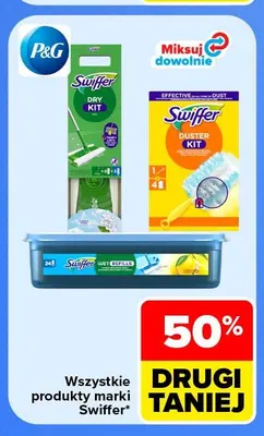 Zestaw do zamiatania Dry Kit Swiffer promocja w Carrefour