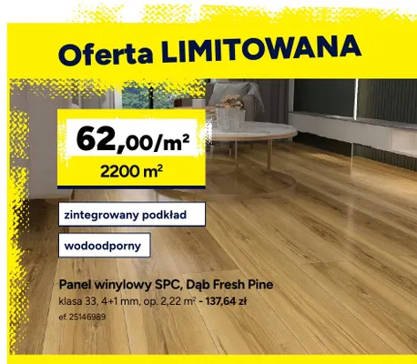 Panel winylowy Spc Dąb Fresh Pine promocja w Bricoman