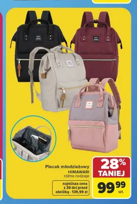 Plecak młodzieżowy Himawari promocja w Carrefour