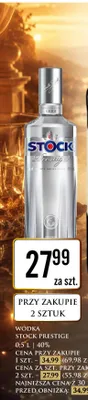 Wódka Stock Prestige promocja w Dino