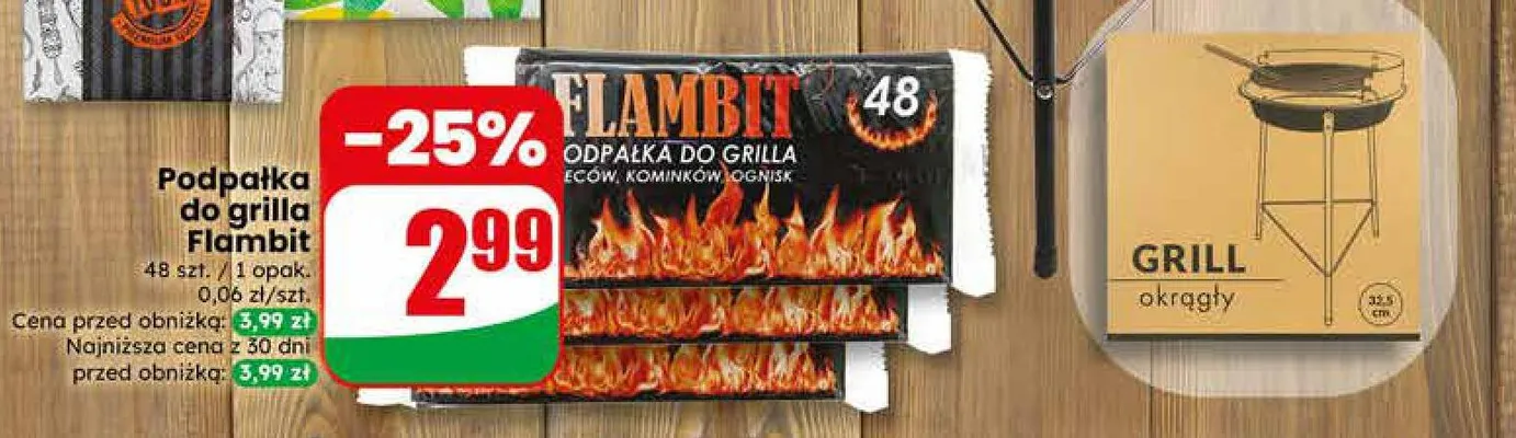 Grill okrągły promocja w Dino