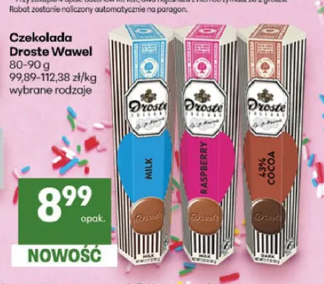 Czekolada Droste Dark 43% Cocoa Wawel promocja w Delikatesy Centrum