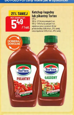 Ketchup pikantny Tortex promocja w POLOmarket
