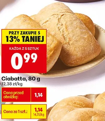 Ciabatta promocja w Biedronka