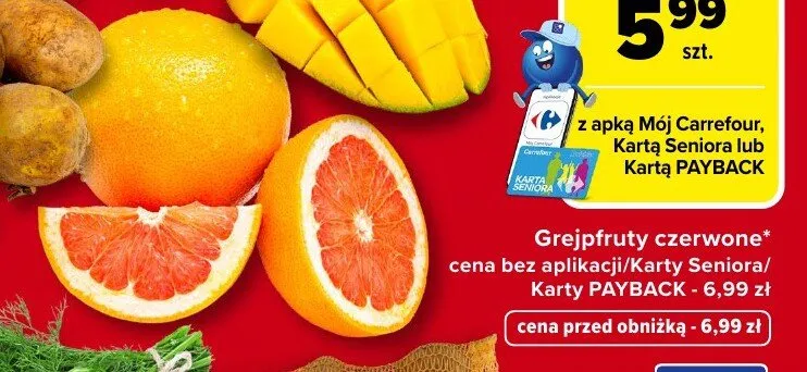 Grejpfruty sweetie promocja w Carrefour Market