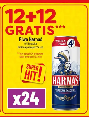 Piwo Harnaś Jasne Pełne promocja w POLOmarket