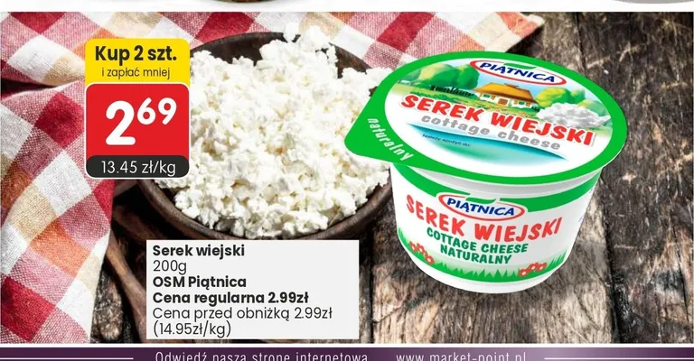 Serek wiejski Piątnica naturalny promocja w Market Point